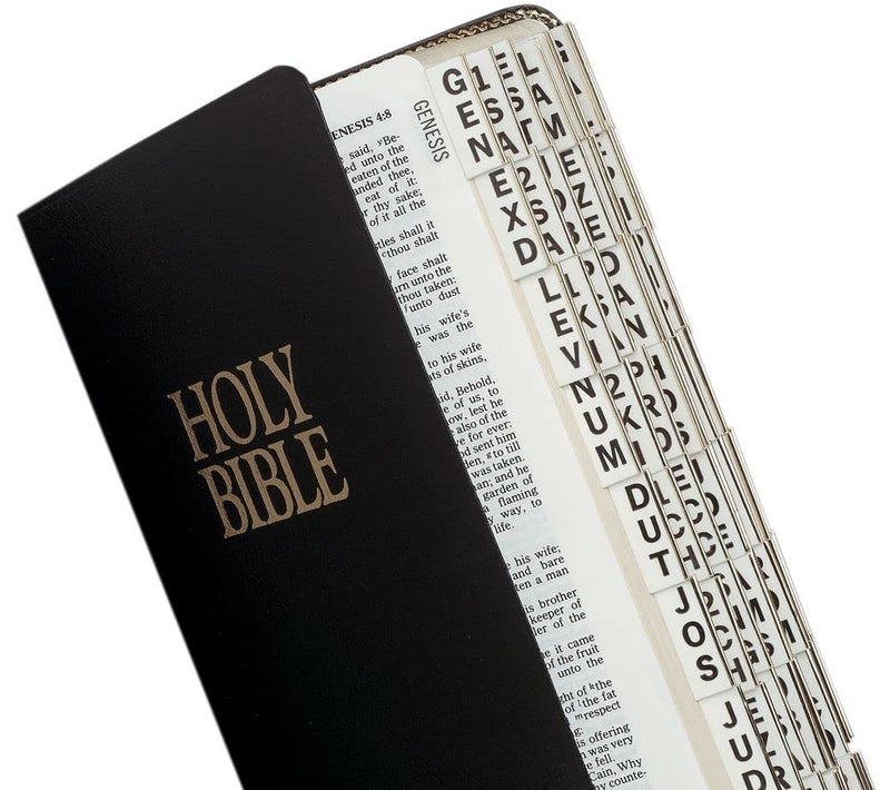 Tabbies Large Print Gold-Edged Bible Indexing Tabs  Old & New Testaments  84 Tabs Including 64 Books & 20 Reference Tabs (58341) - Image 1